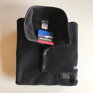 NWT Patagonia Synchilla Snap T Pullover Black XL